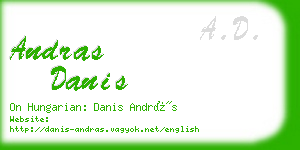 andras danis business card